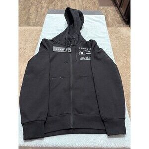 Sonneti London Flex Full Zip Hoodie Black Men’s Small Graphic Fleece NWT $45